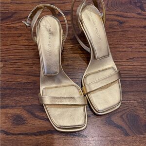 Tamara Mellon Metallic Gold Heels